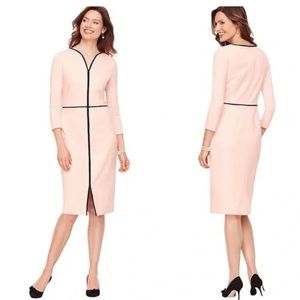 Talbots Pink with Black Trim Dress